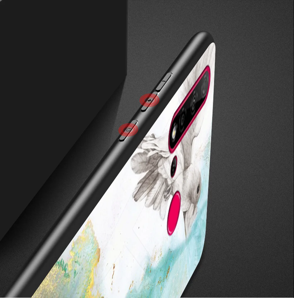 Модный чехол из закаленного стекла для huawei P20 Lite, мягкий силиконовый защитный чехол для телефона P20 Lite