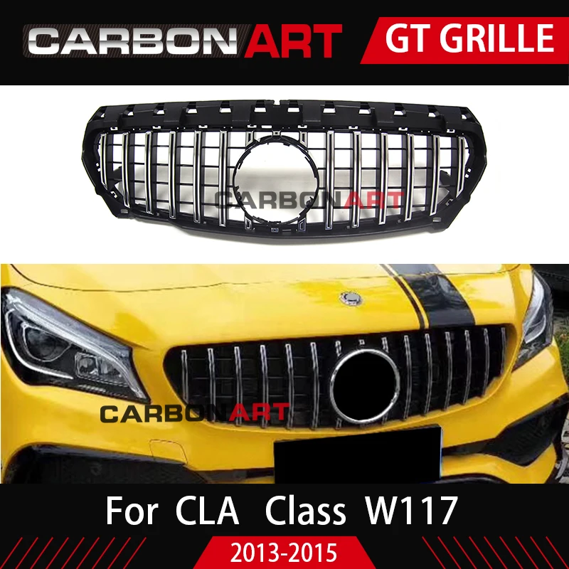 CLA W117 GT стиль решетка для Mercedes передний гриль для CLA класс W117 C117 CLA200 220 CLA260 300 2013