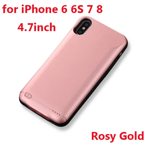 For iPhone 6 7 8 Чехол для зарядного устройства для iPhone 6, 6s, 7, 8 Plus, 3000 мАч/4000 мАч/5000 мАч, зарядное устройство для iPhone X, XR, Xs, Max, чехол для мобильного зарядного устройства, чехол для телефона - Цвет: For iPhone 6 7 8