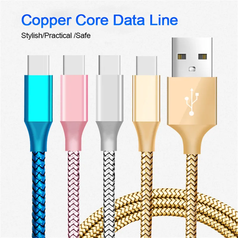 USB Type C кабель для быстрой зарядки 1 м/2 м/3 м 2 5 А и передачи данных внешнего