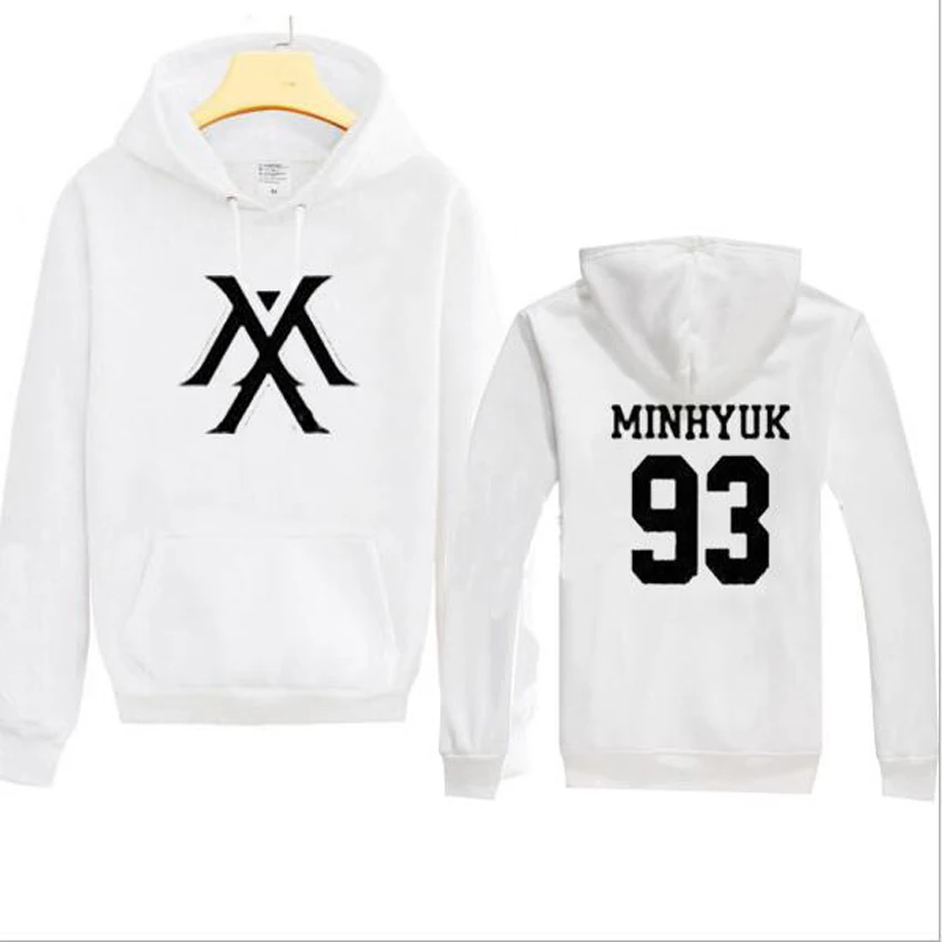 Толстовки Kpop Monsta X для мужчин и женщин Толстовка Harajuku K-pop Wonho YOOKIHYUN I.M jooheon с длинным