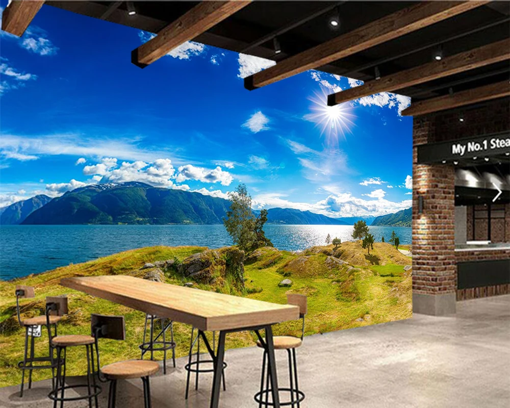 Обои обои для фотосъемки с изображением сказочного неба на реках Исландии