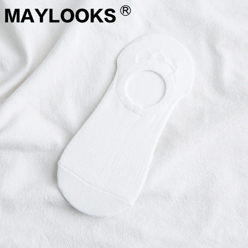 Maylooks Women's cotton retro invisible boat socks spring and summer new casual female shallow mouth W356 | Женская одежда