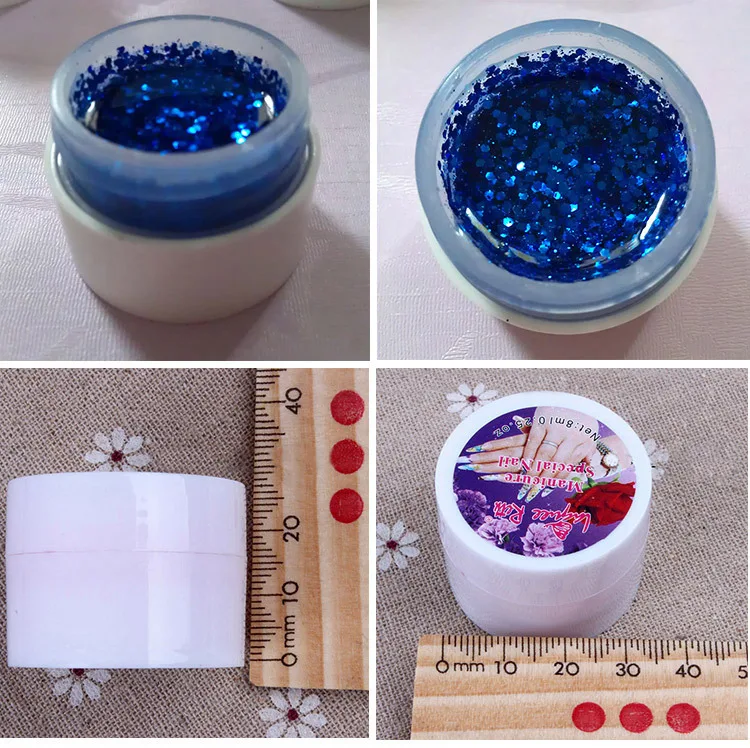 24 горшка флуоресцентный Блестящий цветной УФ-гель для ногтей модный Гель-лак