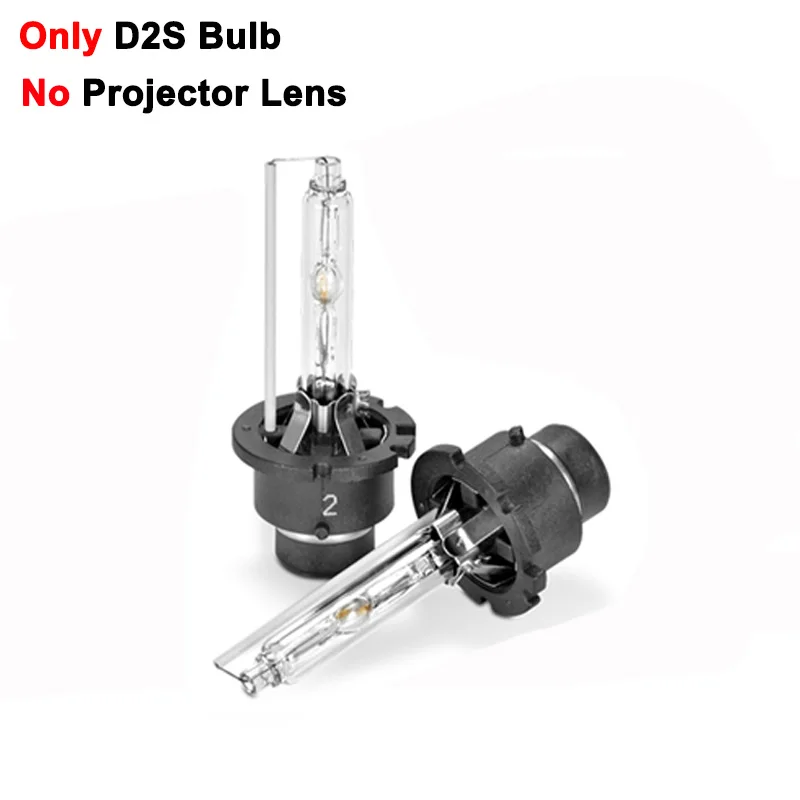 only D2S 6000K Bulb 3,0 дюймов Q5 квадратный биксеноновый объектив проектор HID фара полностью Металлическая фара линзы использовать D1S D2S D2H D3S D4S лампы для автомобиля - Цвет: only D2S 6000K Bulb