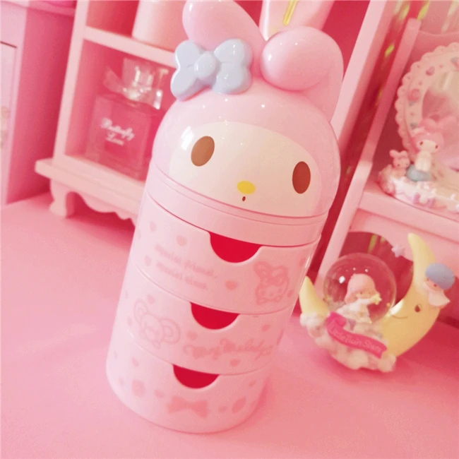 see chart IVYYE 1 шт., модные коробки для хранения Melody Pom Purin аниме, ящики для дома, чехол для косметики, косметичка, корзина для макияжа, новинка для девочек - Цвет: see chart