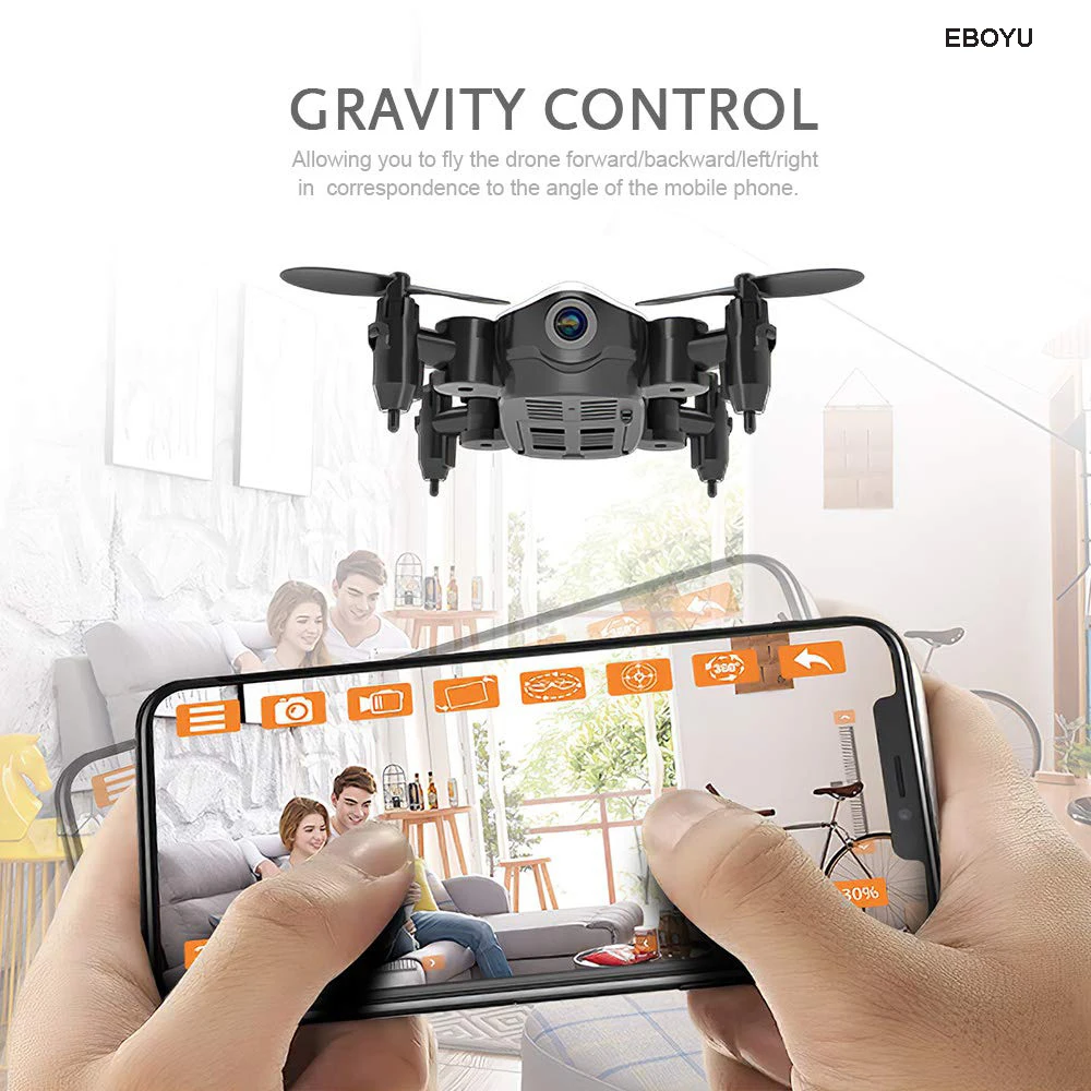 Квадрокоптер EBOYU RS535 Радиоуправляемый Дрон с камерой 480 P фотографии жестов Wi-Fi FPV |