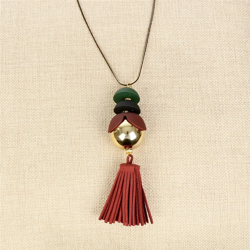 1 Pc Velvet Tassel Long Necklace Statement Fashion Jewelry Party Gift New Design Sweater Chain Hot Selling | Украшения и
