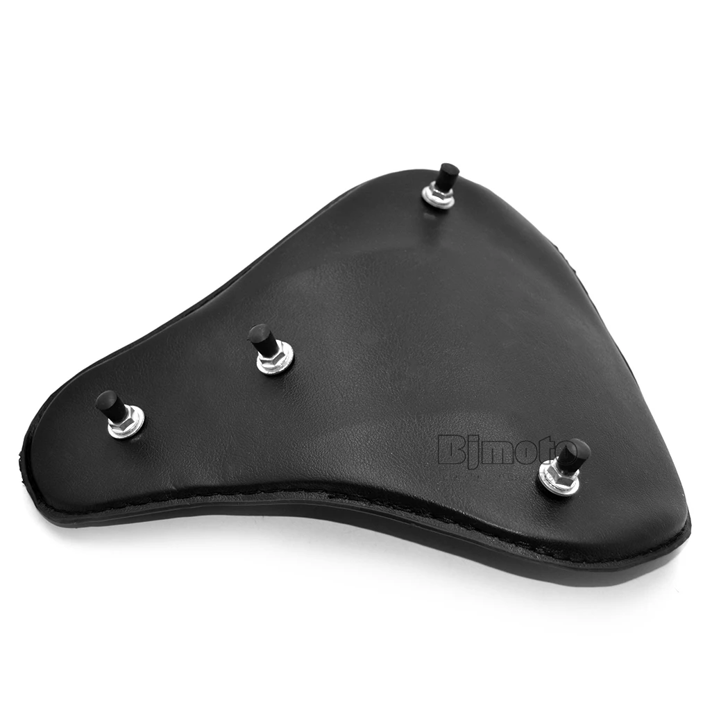 Bjmoto мотоцикл кожа Винтаж Solo тонкий сиденье большой pad крепление для Harley Sportster заказ поплавок Chopper мотокросс