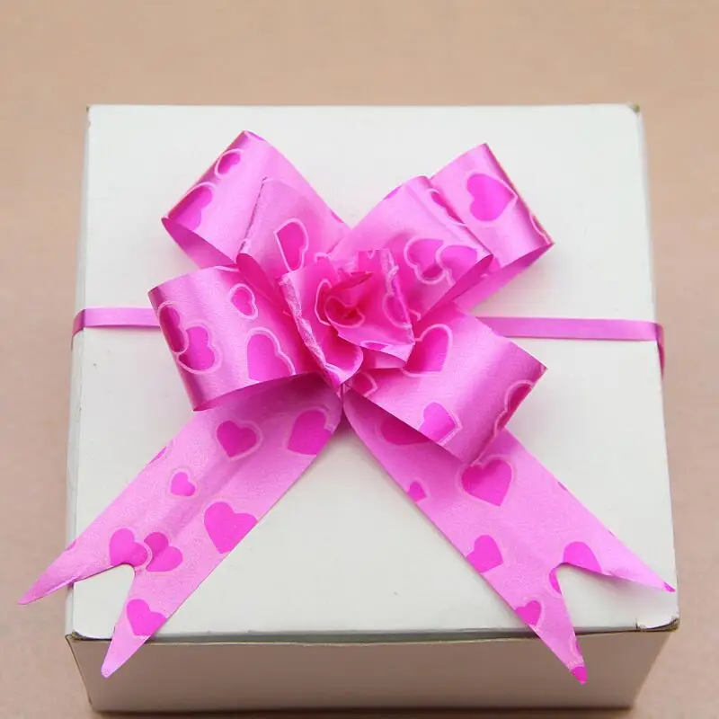 

100Pcs/Lot Handmade Pull Flower Ribbons Wedding Party Decorative Holiday Christmas Gift Packing Ribbon Bows