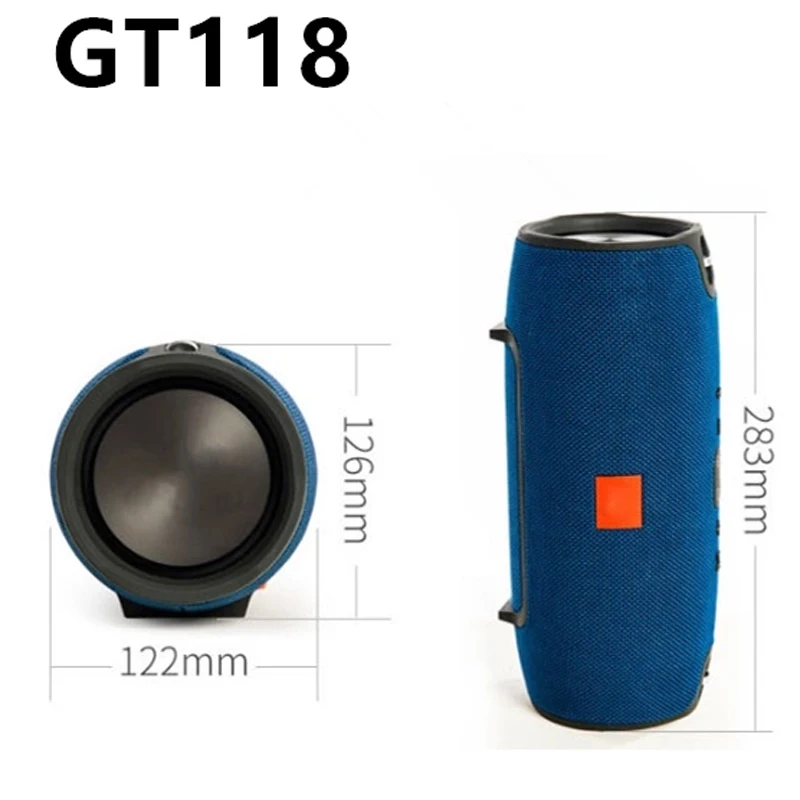 TG118 портативный Колонка высокой мощности беспроводной Bluetooth динамик сабвуфер для