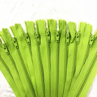 10pcs 20cm 8 inch light green nylon coil zippers tailor sewer craft crafters fgdqrs