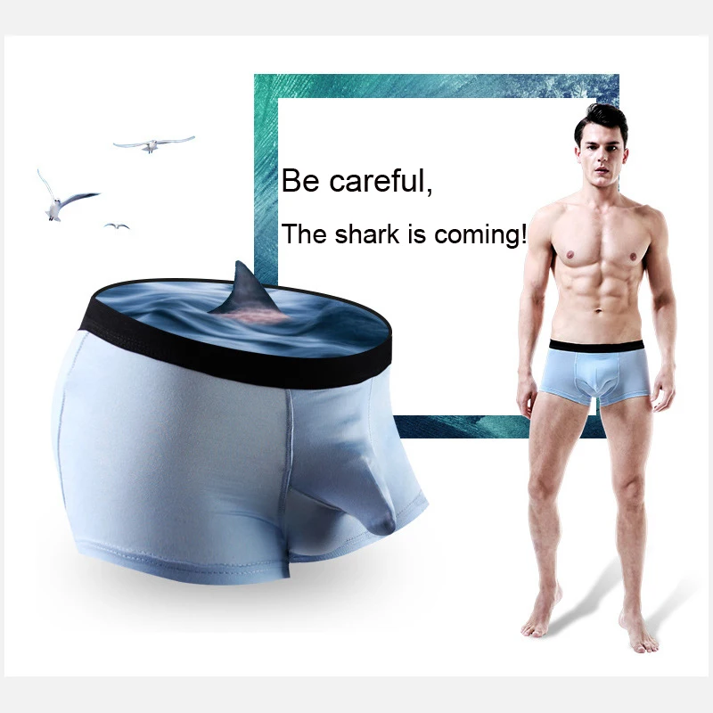 Новое модное мужское сексуальное нижнее белье Cueca masculina пистолет Яйцо разделения Слон Нижнее белье дышащие боксеры голова подарок для мужчин