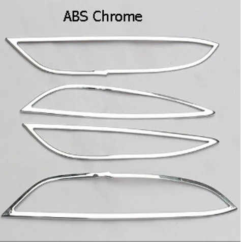 ABS chrome Автомобильный стиль, нержавеющая сталь, внутренняя дверь, подлокотник, панель, декоративный чехол для MITSUBISHI Outlander 2013-, автомобильные аксессуары - Название цвета: ABS chrome