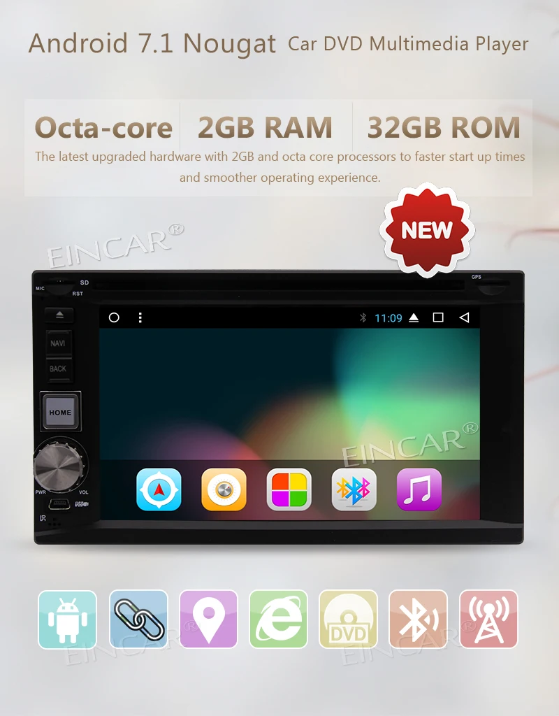 Автомагнитола с камерой + Android 7 1 Nougat 2 Din GPS DVD плеер 6 дюйма емкостный сенсорный