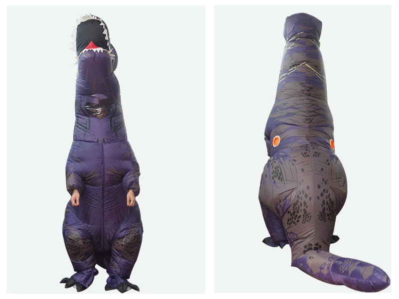 Надувной динозавр T REX костюмы для женщин Blowup T-Rex динозавр Хэллоуин надувной костюм талисман вечерние костюмы для взрослых