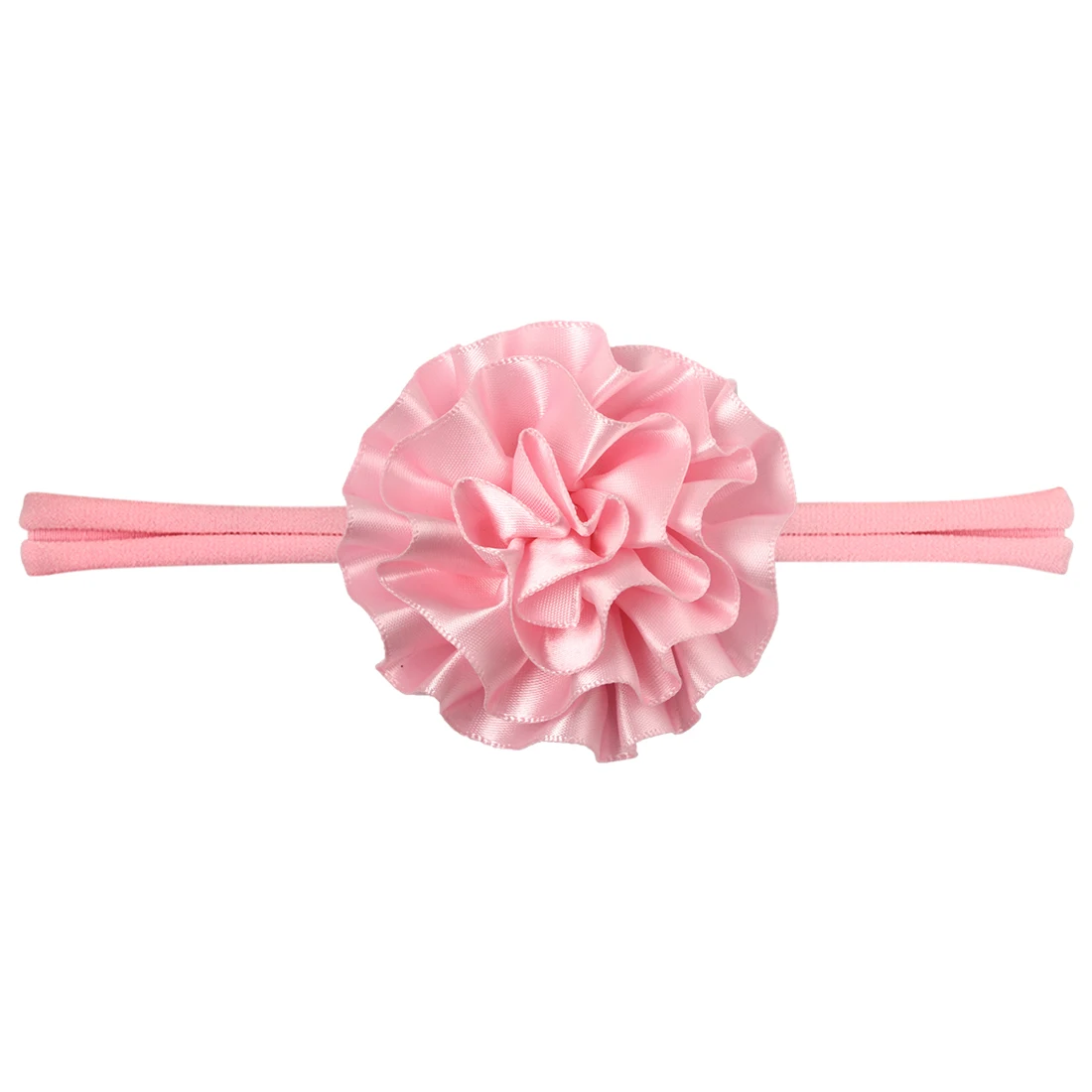 XIMA 1 шт. цветы с нейлоновой повязкой на голову сатиновые розовые Детские