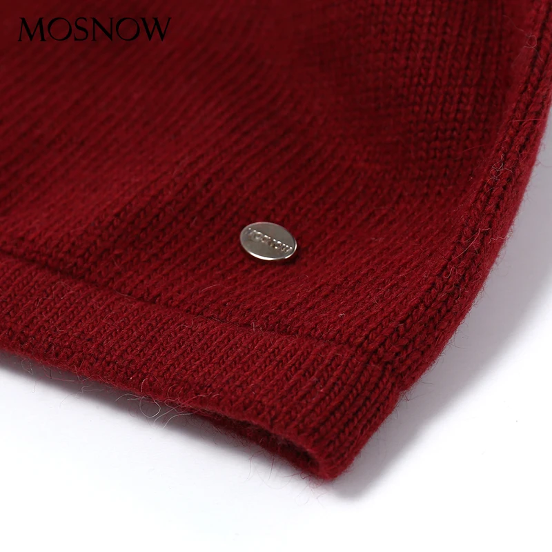 Вязаные шапки Женские однотонные модные высококачественные шапочки Skullies осенне-зимние вязаные черные шапки женские шапочки# MZ746