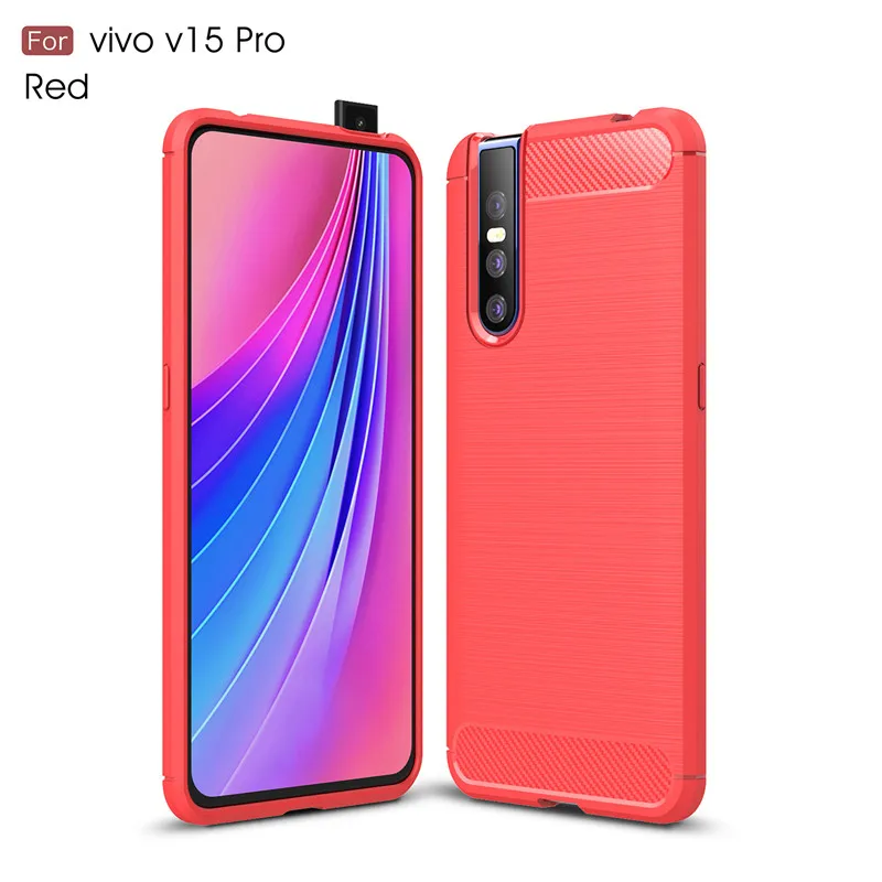 ДЛЯ Vivo V15 Pro Чехол для телефона противоударный мягкий ТПУ матовый чехол
