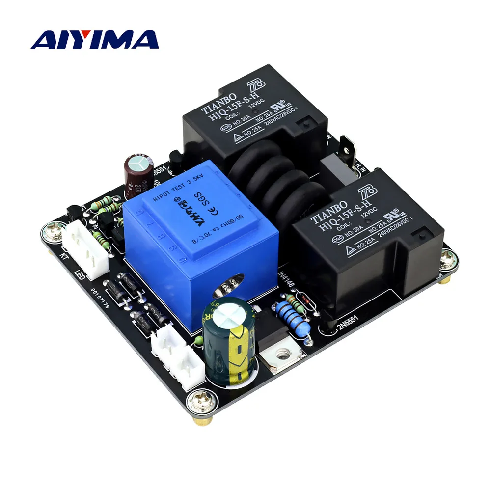 AIYIMA-fuente de alimentación de 1500W, Placa de protección de arranque suave de alta potencia para amplificador de clase A, protección de relé DIY 30A