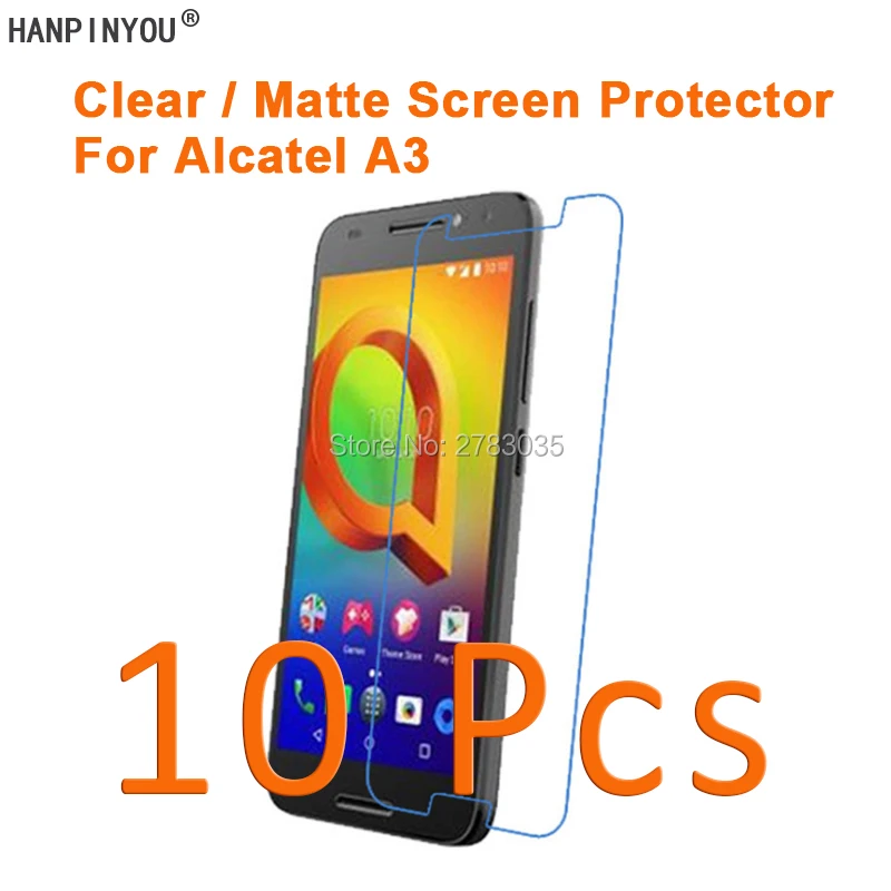 10 шт./лот для Alcatel A3 5046D 5046Y 5 0 дюйма HD Прозрачная/Антибликовая матовая защитная