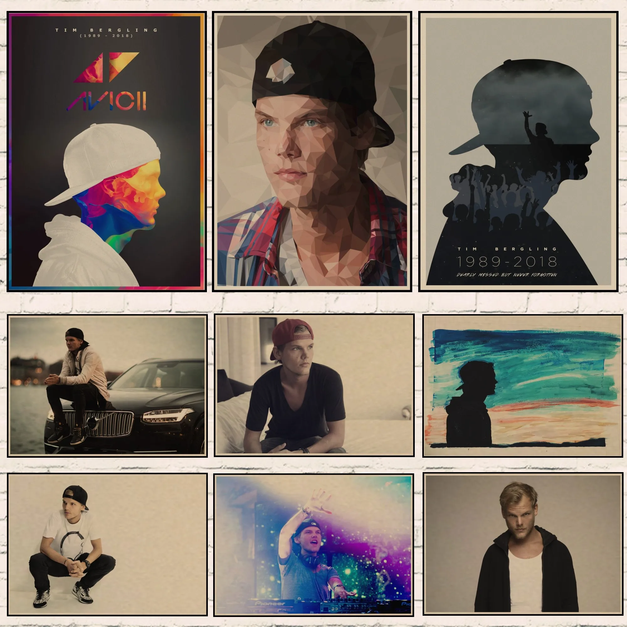 Dj живой Avicii электронная музыка DJ украшение для дома Крафт Фильм плакат рисунок