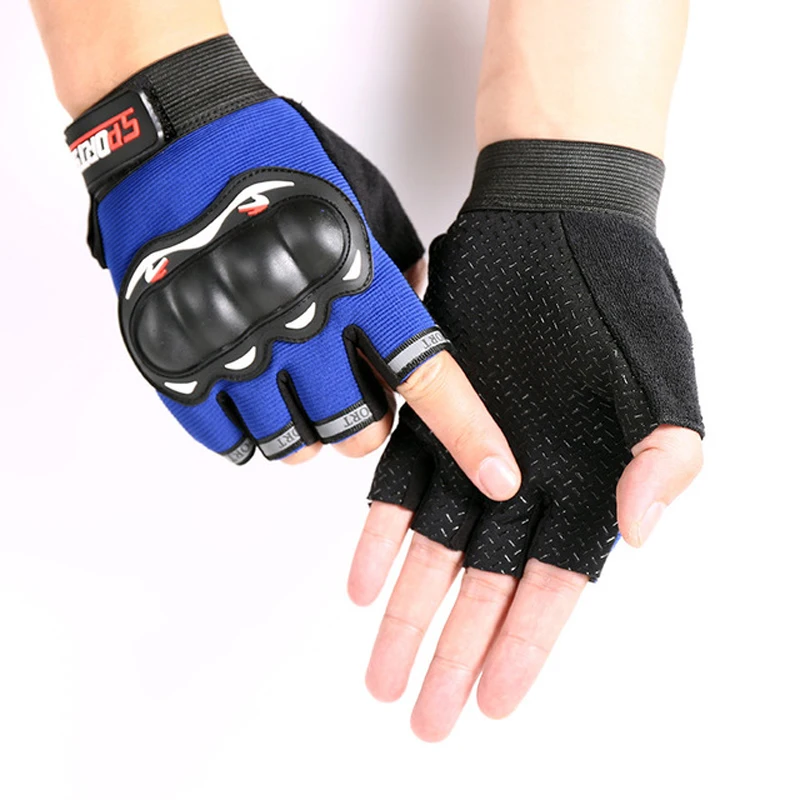 CANDOMOM Для мужчин женщин половины палец перчатки мотоцикл езда на велосипеде