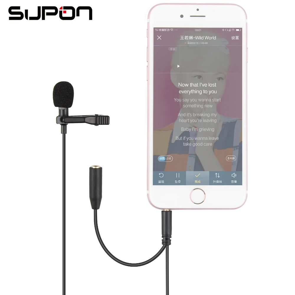 Мини всенаправленный петличный микрофон разъем 3 5 мм с зажимом для ipad iPhone 6s Plus
