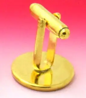 Gold 10 шт.; ; детское нижнее белье шесть цветов французские запонки/Запонки база W/Внутренняя 16/18/20 мм Камея из кабошона установка блюдо - Цвет: Gold