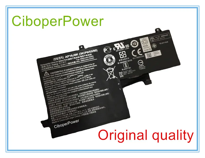 Оригинальный аккумулятор для ноутбука C731 3ICP6/55/90 AP16J8K серии Tablet 11 1 V
