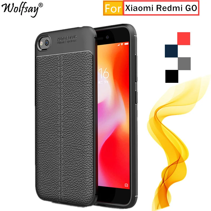 Чехол для Xiaomi Redmi Go стильный прочный силиконовый бампер чехол телефона GO защитный