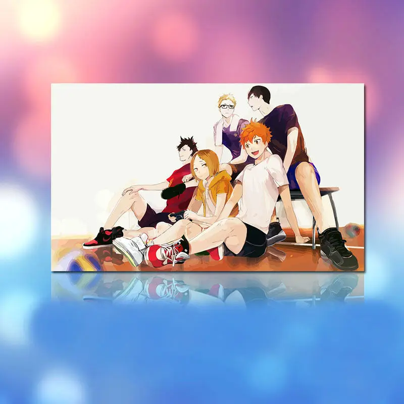 Раскраска по номерам Haikyuu Модульная картина в японском стиле мультяшный плакат