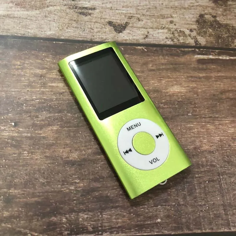 Зеленый MPLSBO Mp3 музыкальный плеер FM радио динамик Mp3 спортивный плеер цифровой светодиодный ЖК-экран Поддержка SD/TF карты Walkman с наушниками - Цвет: Зеленый