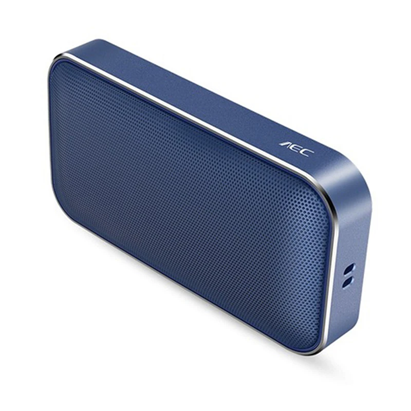 Blue AEC BT207 портативный беспроводной карманный bluetooth-динамик мини-металлическая музыкальная звуковая коробка Громкая связь для спорта на открытом воздухе для езды сабвуфер - Цвет: Blue