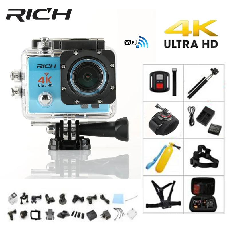 Богатая 4K экшн-камера Q5 pro Ultra HD WiFi Full 1080P спортивная камера 60 кадров в секунду Спортивная Dv Cam go подводный водонепроницаемый камеры для шлемов