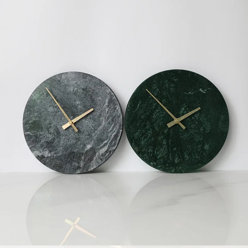 Nordic Marble Wall Clock Modern Minimalist Bedroom Art Clocks Personality Creative Living Room Fashion Watch | Дом и сад