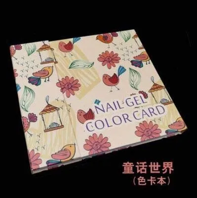 Double-Sided 120 Tips Nail Gel Polish Color Card Display Full Boards Practice Show Case Books |