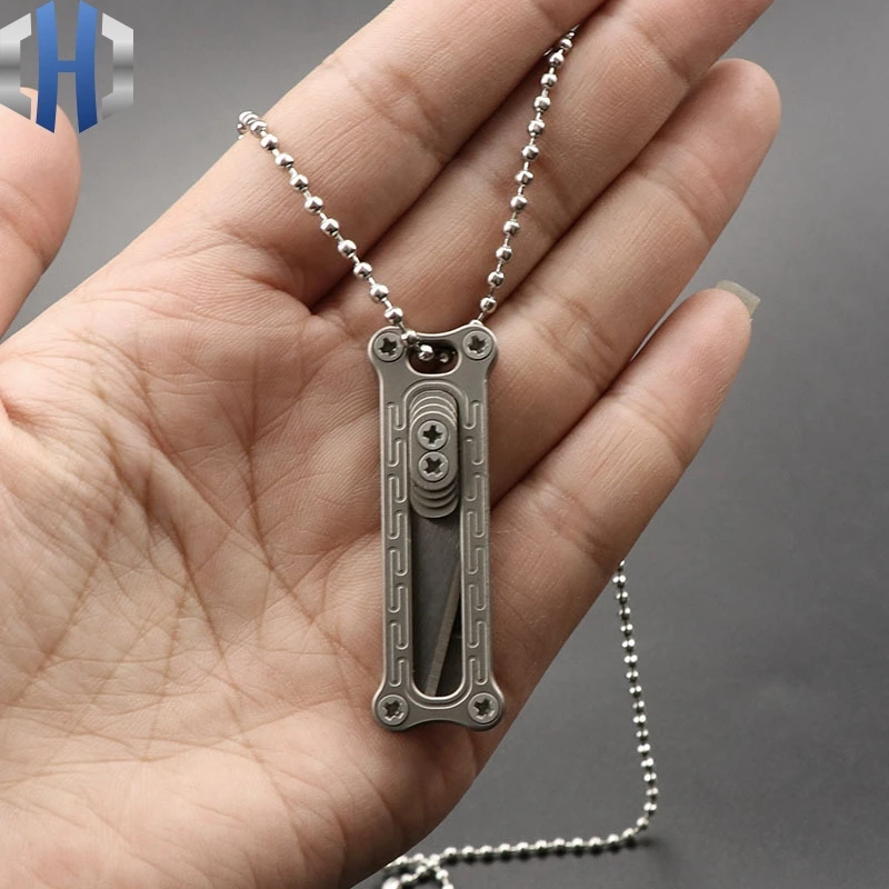 Ножи EDC Push для выживания на природе мини титановый нож обоев разделенный Экспресс