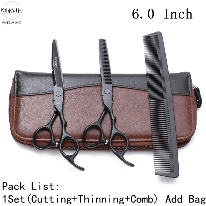 A1010 Hei D-1 60YY Ножницы для парикмахера 5'' 5.5'' 6'' Japan 440C AQIABI филировочные ножницы ножницы для стрижки волос ножницы для парикмахера - Цвет: A1010 Hei D-1 60YY