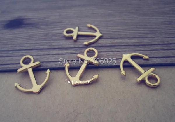 

50pcs/lot gold color necklace charm pendant accessories 15mmx19mm