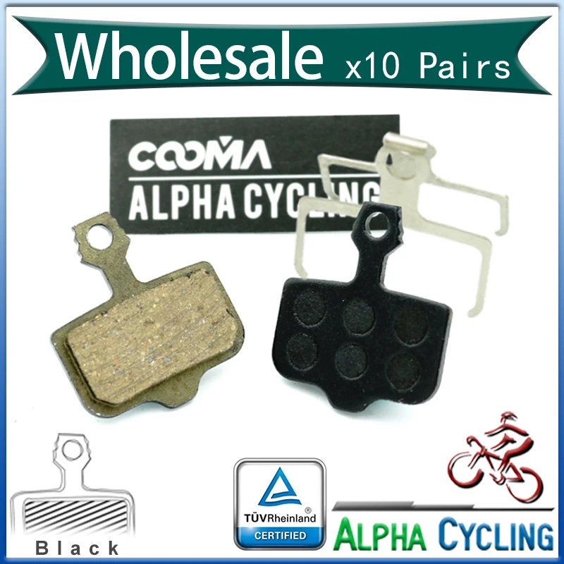 

Bicycle Disc brake Pad for AVID Elixir R, CR, CR Mag, 1/3/5/7/9, X.0, XX Disc Brake, Resin Black, 10 Pairs, BP001