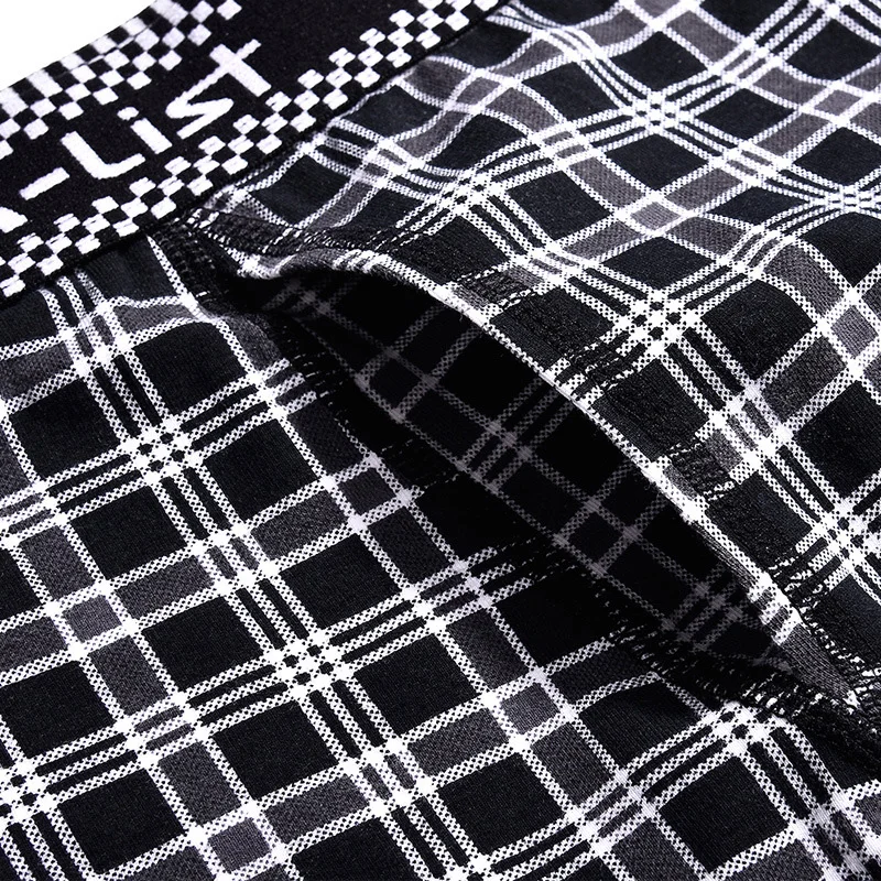 4 шт. мужские трусы боксеры в клетку|Мужские боксеры| |