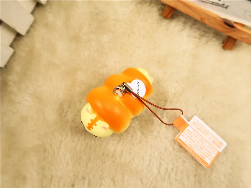 Kuutti мягкий розовый зеленый простой мини каваи Rilakkuma Kiroiitori хлеб мягкий тост булочка медленно поднимающийся Squishies NWT ремешок для телефона