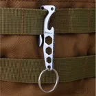 Открытый EDC из нержавеющей стали карманный многофункциональный мини-инструмент держатель для ключей ленточный зажим открывалка Аллен Брелок 