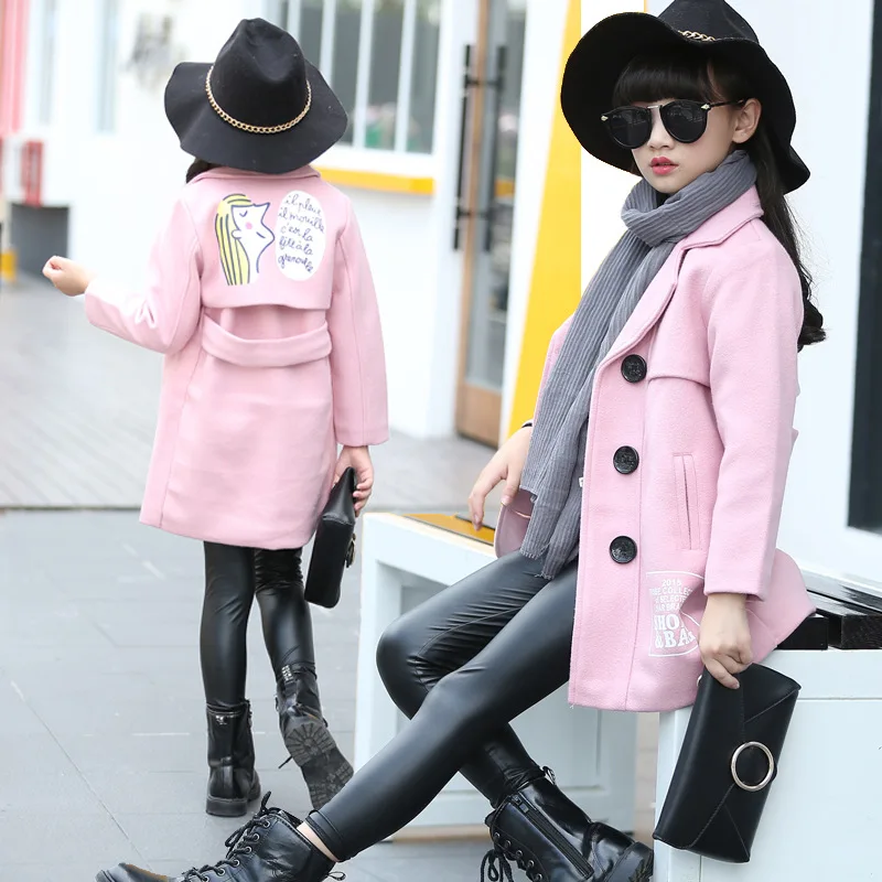 2016 Special Offer Casual Cotton Minnie Mouse Autumn And Winter Kids New Children Coat Big Long Clothing Tide One Generation | Детская