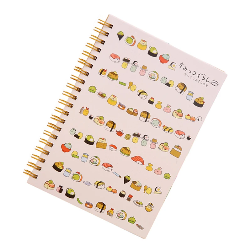 Kawaii Япония мультфильм милые животные катушки ноутбук/дневник повестки