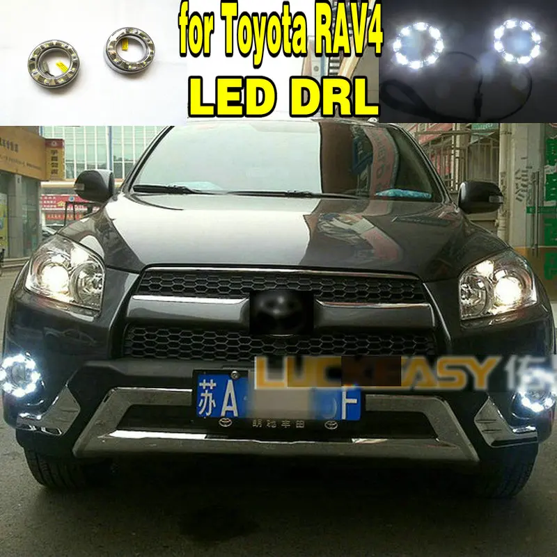 

1 Set LED DRL Daytime Running Lights Daylight Waterproof Signal Lamp For Toyota RAV4 2010 2011 2012 2013