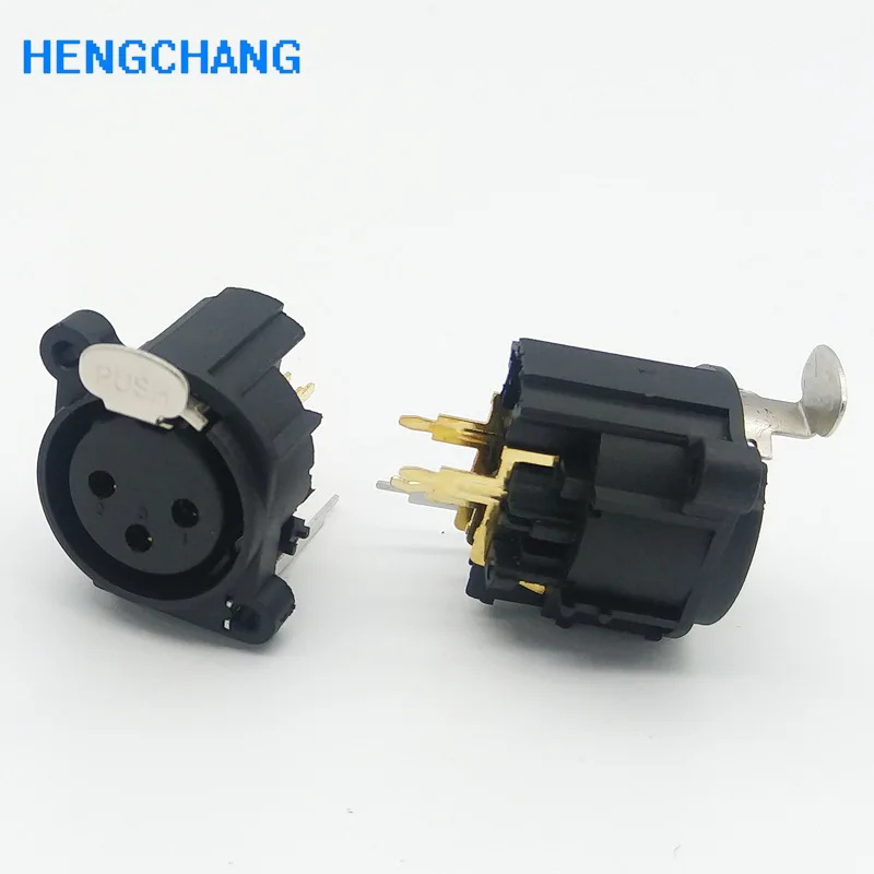 3Pin XLR гнездо шасси PCB панель разъем для аудио усилитель вход выход 10 шт./лот |