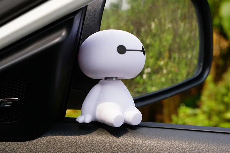 Bobblehead Baymax фигурка автомобиля тире украшения милые качающиеся головы игрушки для автомобиля автомобиль Декор для автомобильной приборной панели воздушный шар интерьер