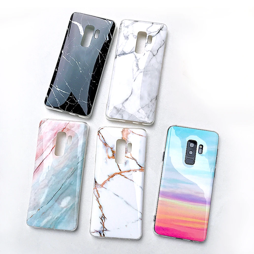 Marble Smooth Case For Samsung Galaxy S9 S8 Plus S10 Lite Note 8 9 S7 Edge Luxury Fashion Ultra thin TPU Cases Cover Shell | Мобильные